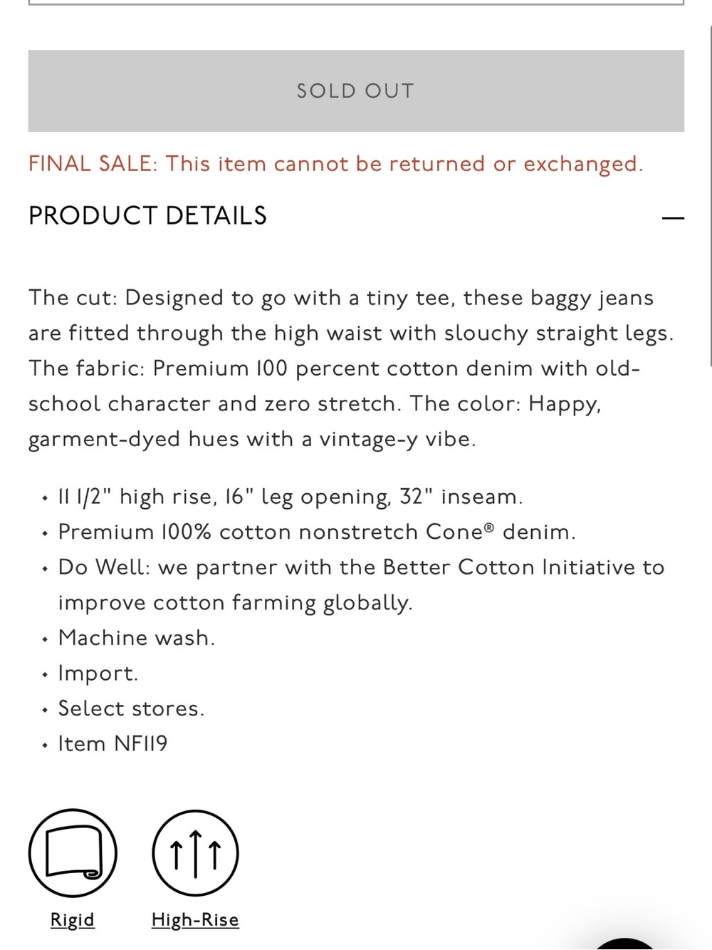 Madewell baggy straight jean - Picture 4 of 4